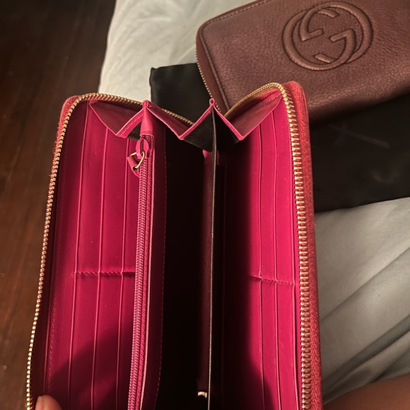 YSL PINK/RED zippy wallet - Picture 4 of 7